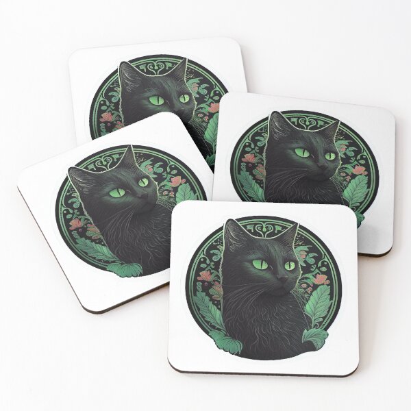 Item preview, Green Eyed Cat 2 designed and sold by DigitalArtcapes.