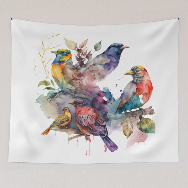 Item preview, everybirdy golder birds pattern designed and sold by printiesart.