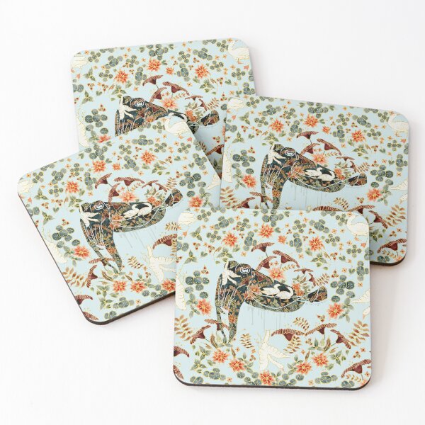 Item preview, Art Nouveau Floral Cuttlefish Surface Design designed and sold by Valerie Englehart.