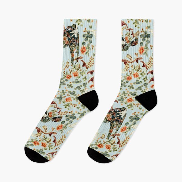 Item preview, Art Nouveau Floral Cuttlefish Surface Design designed and sold by Valerie Englehart.