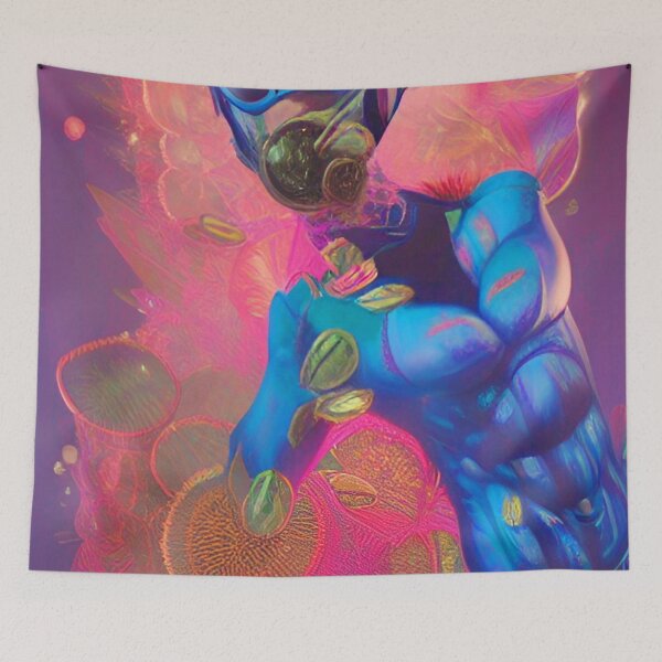 Item preview, Scarab Blue Abstract Organic designed and sold by mghtymvrk2040.