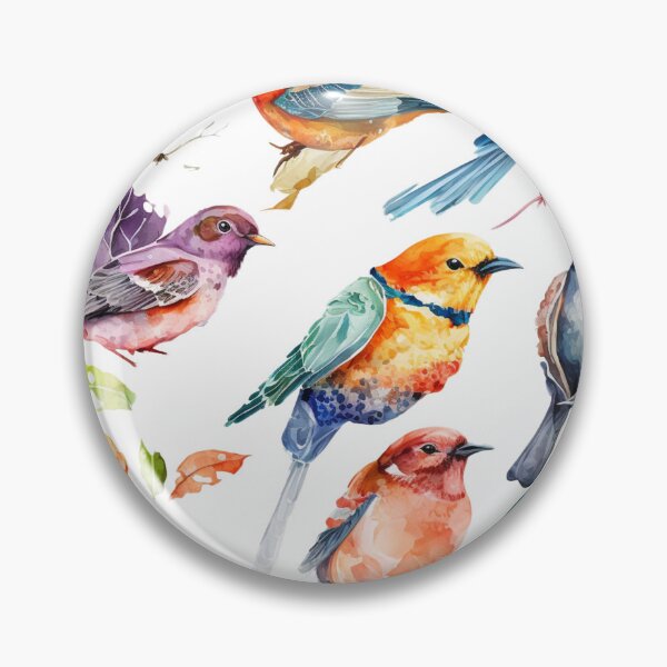 Item preview, everybirdy golder birds pattern designed and sold by printiesart.