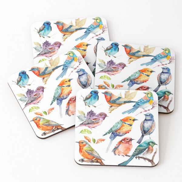 Item preview, everybirdy golder birds pattern designed and sold by printiesart.