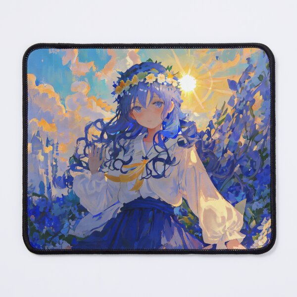 Item preview, pastel color girl with blue flowers designed and sold by DrWalr0ss.