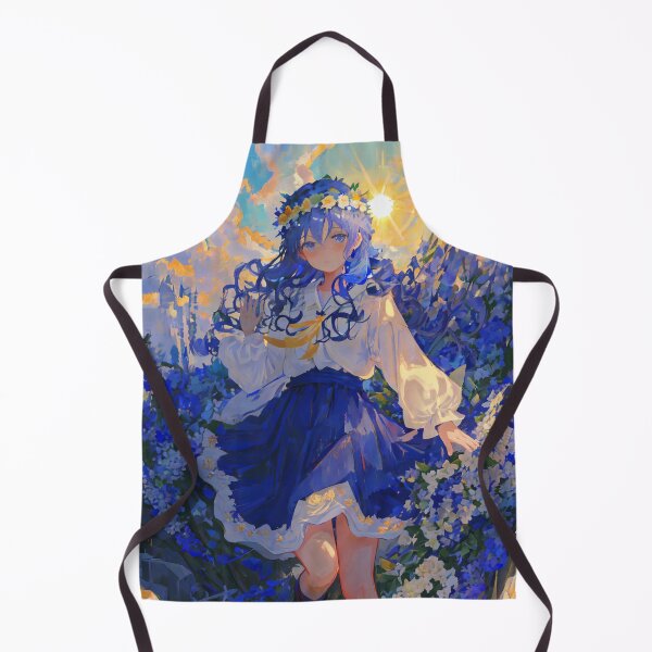Item preview, pastel color girl with blue flowers designed and sold by DrWalr0ss.