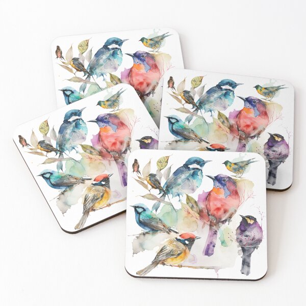 Item preview, everybirdy golder birds pattern designed and sold by printiesart.