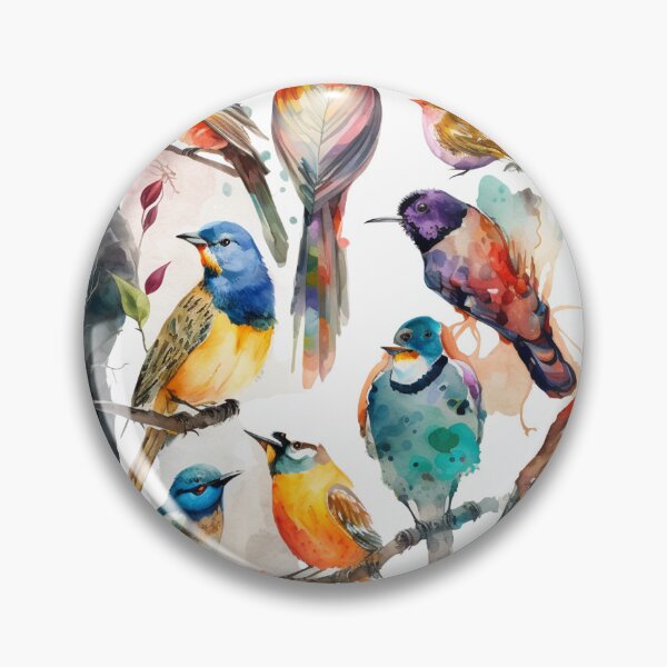 Item preview, everybirdy golder birds pattern designed and sold by printiesart.