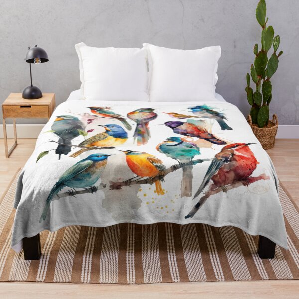 Item preview, everybirdy golder birds pattern designed and sold by printiesart.