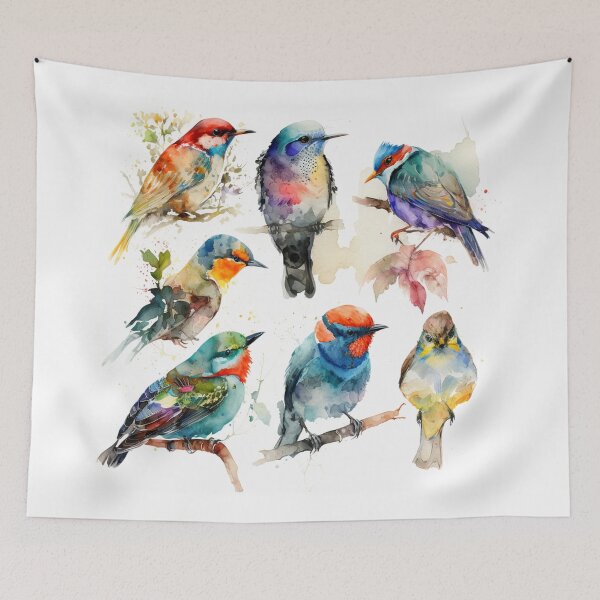 Item preview, everybirdy golder birds pattern designed and sold by printiesart.