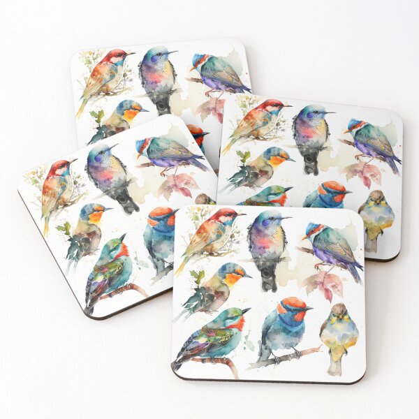 Item preview, everybirdy golder birds pattern designed and sold by printiesart.
