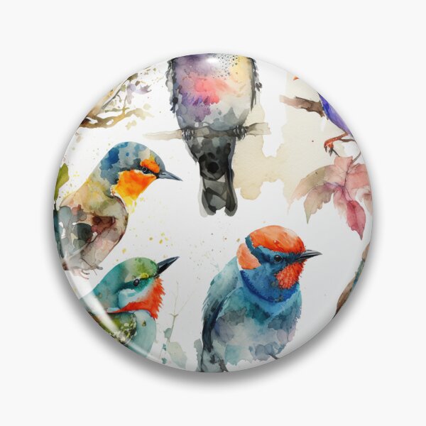 Item preview, everybirdy golder birds pattern designed and sold by printiesart.