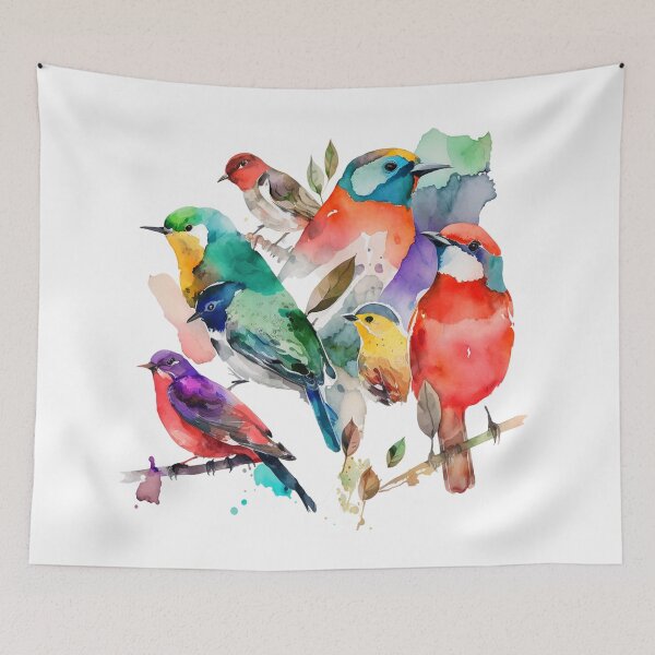 Item preview, everybirdy golder birds pattern designed and sold by printiesart.