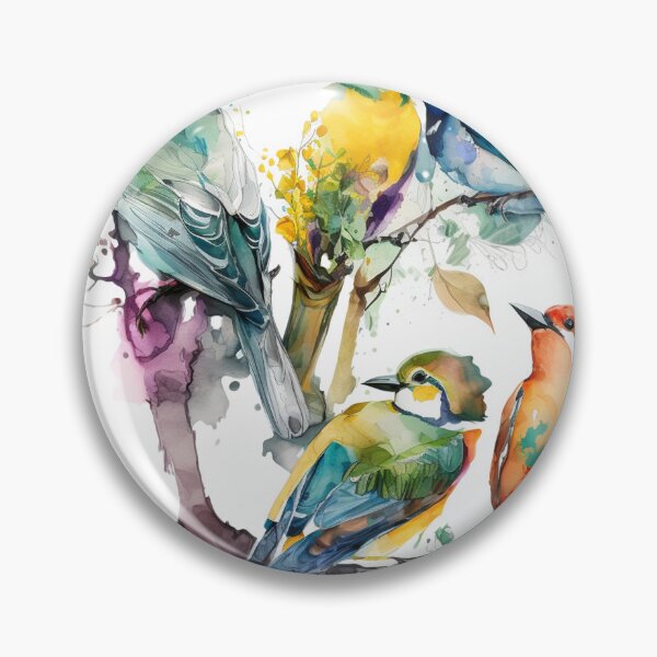 Item preview, everybirdy golder birds pattern designed and sold by printiesart.