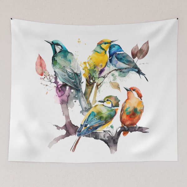 Item preview, everybirdy golder birds pattern designed and sold by printiesart.