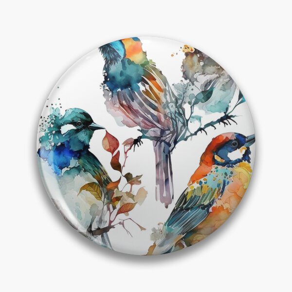 Item preview, everybirdy golder birds pattern designed and sold by printiesart.