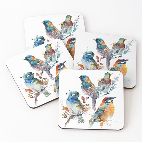 Item preview, everybirdy golder birds pattern designed and sold by printiesart.