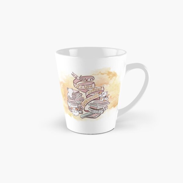 Item preview, A HOUSE IS NOT A HOME WITHOUT BOOKS OR CATS designed and sold by Catarina Book Designs.