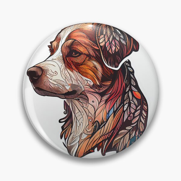 Item preview, Boho Dog 1 designed and sold by DigitalArtcapes.