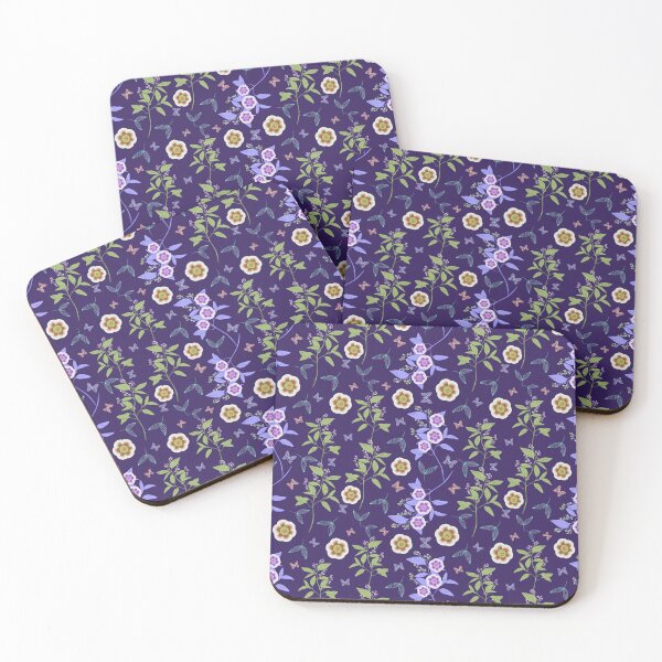 Item preview, Auricula Flower Pattern - Blue designed and sold by JaselviiStudio.