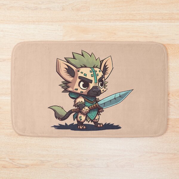 Item preview, Adorable Kawaii Tribal Hyena Fighter designed and sold by tartanphoenix.