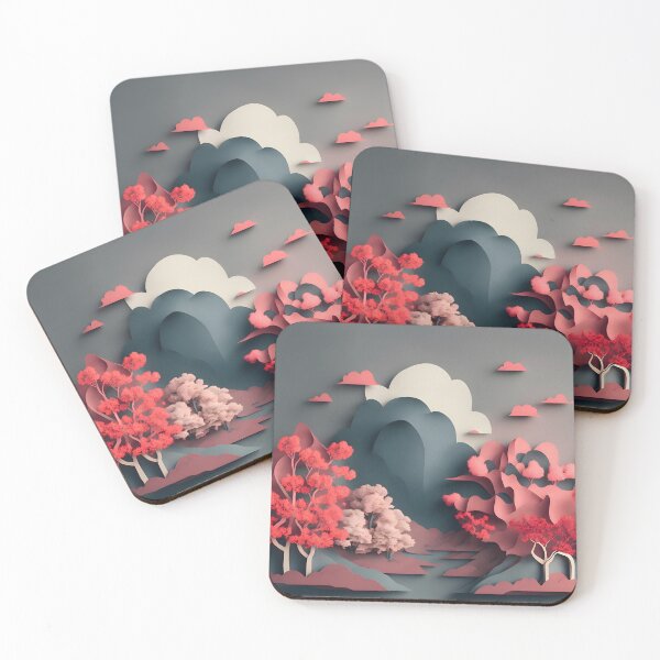 Item preview, Storm Cloud Pink in Paper art form designed and sold by FormFinder.