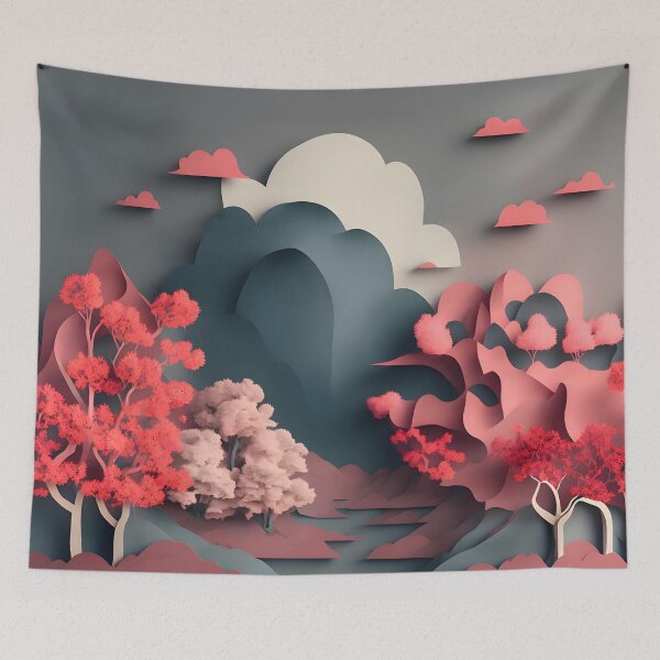 Item preview, Storm Cloud Pink in Paper art form designed and sold by FormFinder.