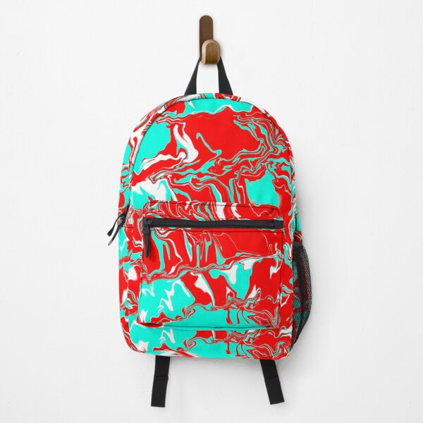 Item preview, Red teal white designed and sold by awsomepatterns.