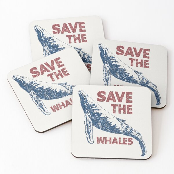 Item preview, Save the Whales Retro 80s Vintage designed and sold by IronEcho.
