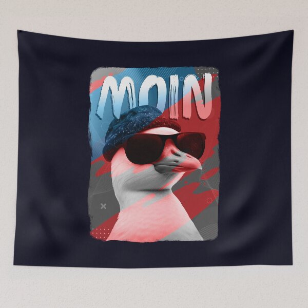 Item preview, In Hamburg they say Moin. Seagull with sunglasses designed and sold by RAWWR.