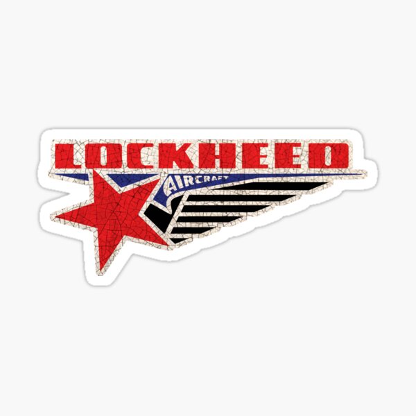 Lockheed Vintage Aircraft USA Sticker