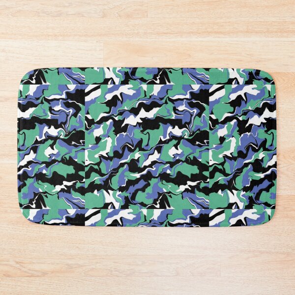 Item preview, White green blue black designed and sold by awsomepatterns.