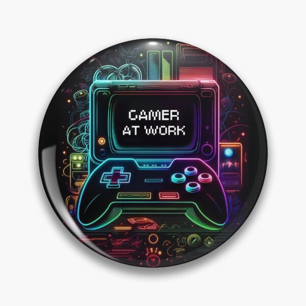 Item preview, Gamer at work! Neon Retro Gaming designed and sold by artra-shop.