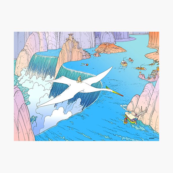 Moebius Landscape | Jean Giraud Moebius Exhibition Art Photographic Print