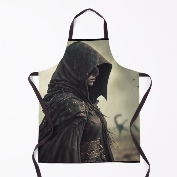Item preview, Masked Female Warrior Walks Through the Ruins of a Battlefield designed and sold by Dragonstrom.