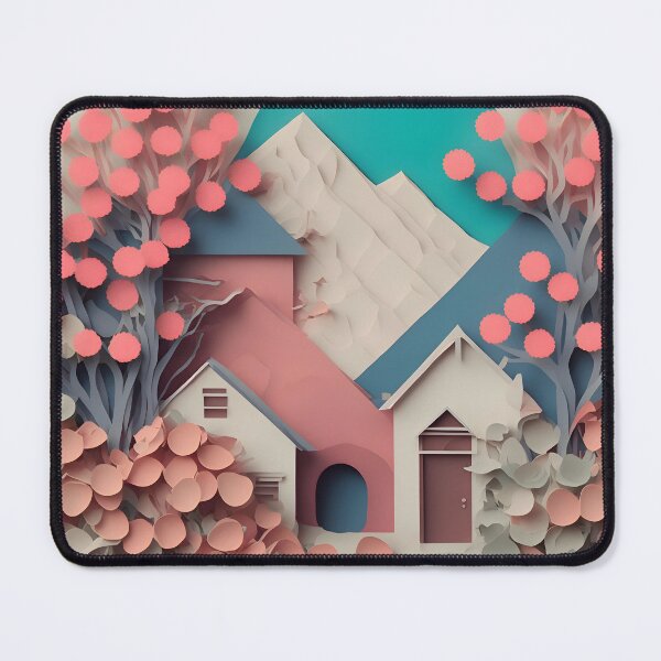 Item preview, Dream House Pink in Paper art style designed and sold by FormFinder.