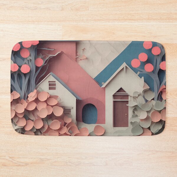 Item preview, Dream House Pink in Paper art style designed and sold by FormFinder.