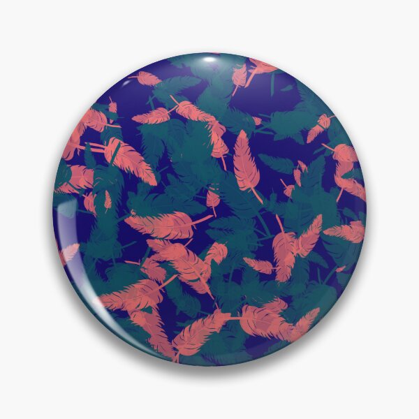 Item preview, Teal orange feathers  designed and sold by awsomepatterns.