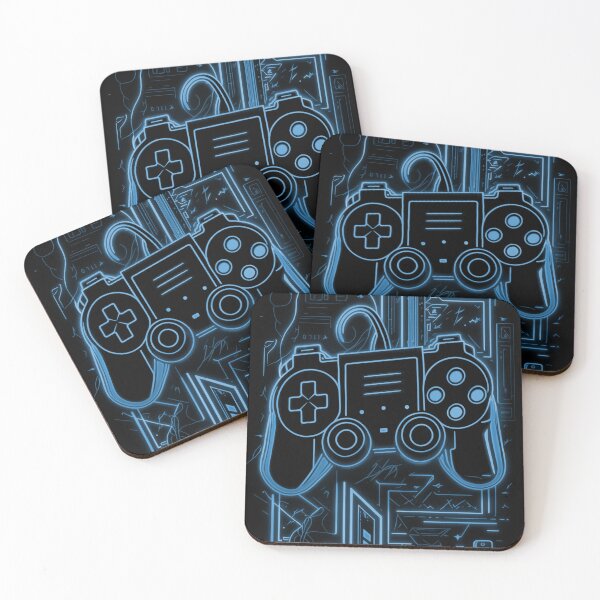 Item preview, It's always game time! Blue Neon, Tron Style! designed and sold by artra-shop.