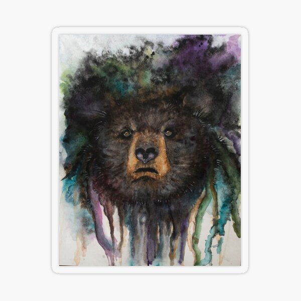 Vision Bear Transparent Sticker