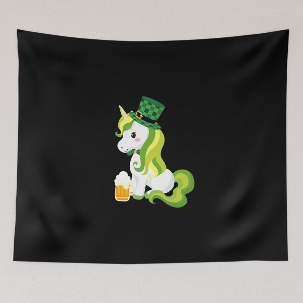 Item preview, Irish Unicorn with Hat and Beer designed and sold by WigOutlet.