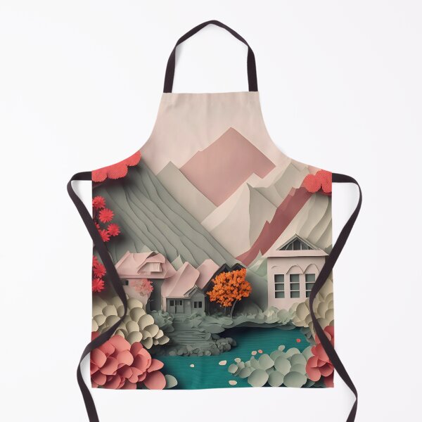Item preview, Lake House Pink in Paper art style designed and sold by FormFinder.