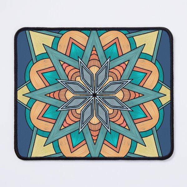 Item preview, Painterly Warm Star Mandala designed and sold by Peace502.