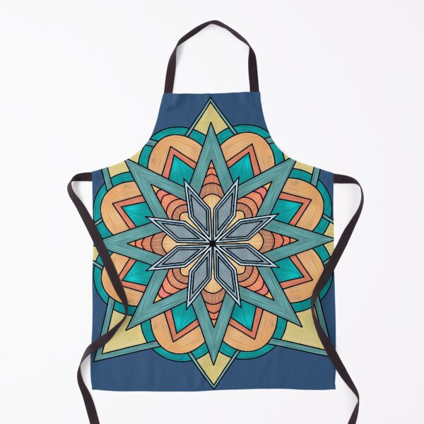 Item preview, Painterly Warm Star Mandala designed and sold by Peace502.