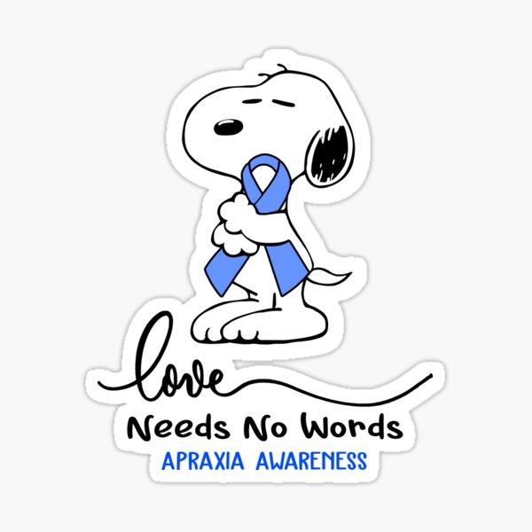 Item preview, Apraxia Awareness - LOVE NEEDS NO WORDS designed and sold by Elise-Chapman.