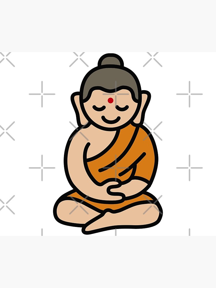 "Buddha Cartoon" Art Print by LaundryFactory | Redbubble