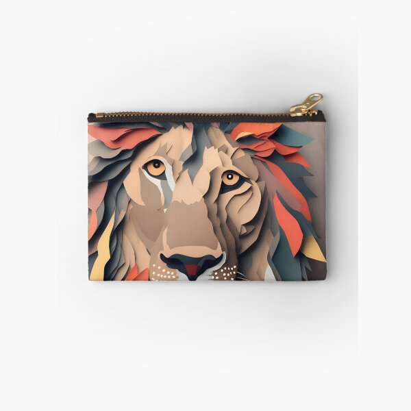 Item preview, Lion Head in Paper art style designed and sold by FormFinder.