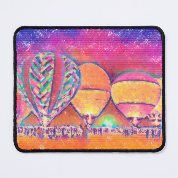 Item preview, Five Glowing Hot Air Balloons In Pastel designed and sold by KirtTisdale.
