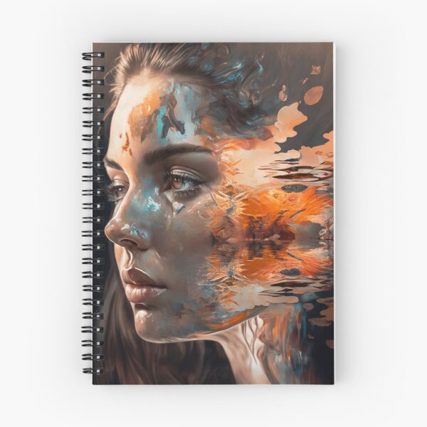 Item preview, Alma reflexiva: el encanto y la tristeza de un rostro designed and sold by DaniFantasy.