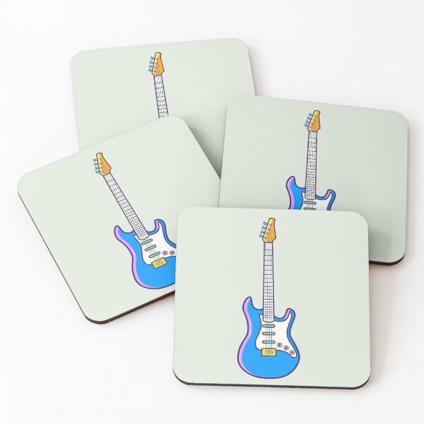 Item preview, Vibrant design for electric guitar lovers in blue tones designed and sold by marco2r.