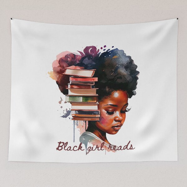 Item preview, Black History Month 2023 Black Girl Reads designed and sold by LadyHustle.